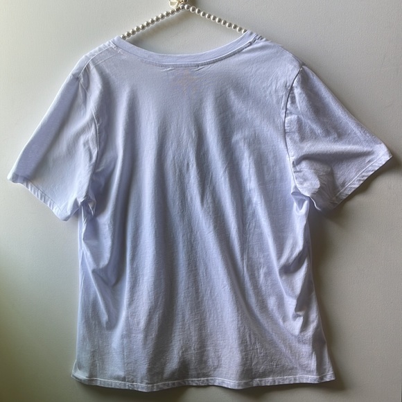 Johnny Was Women’s V-Neck White T-Shirt | Large - Picture 2 of 9